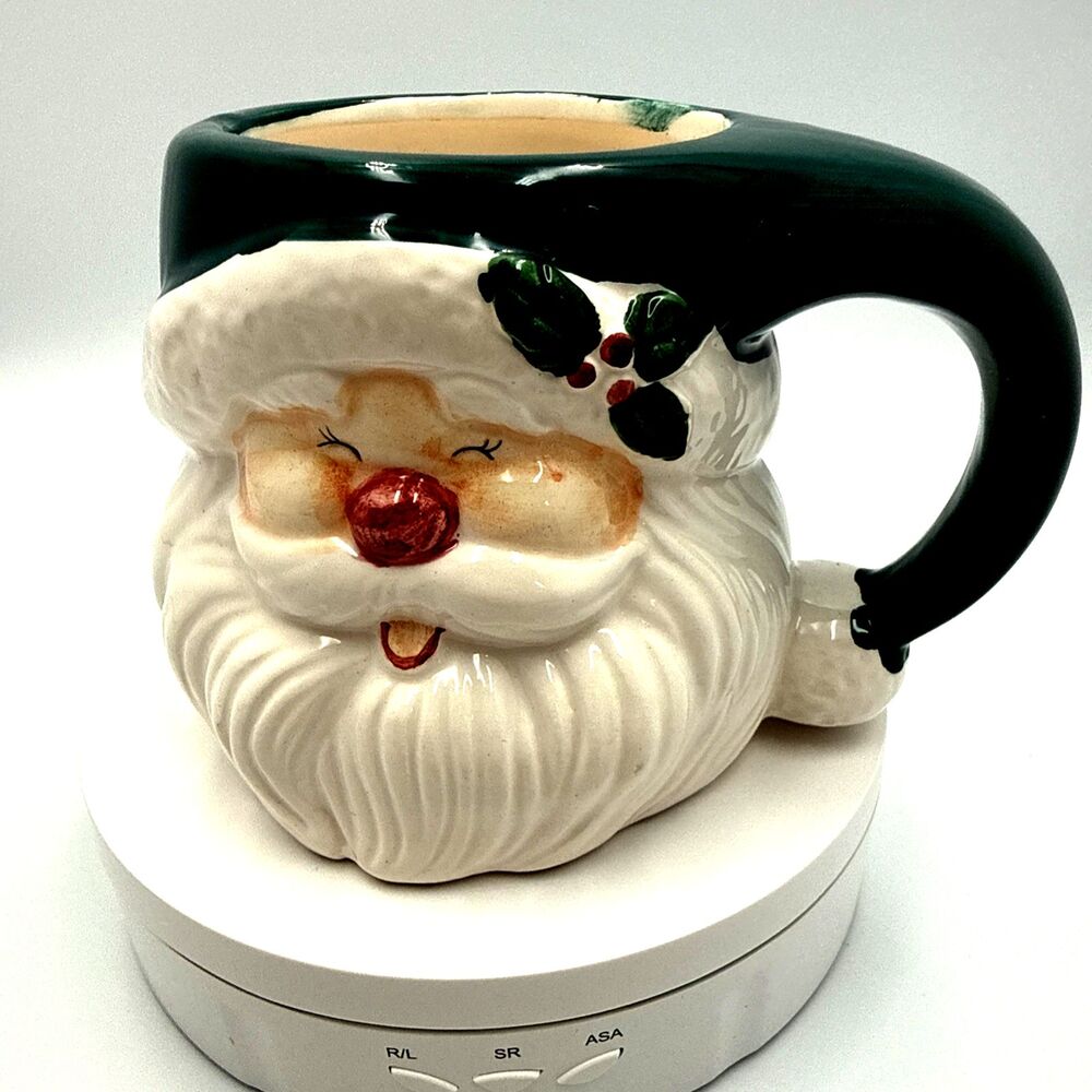 Vintage, Ceramic Santa Claus Christmas Mug, Coffee or Tea